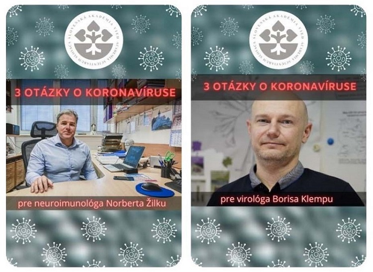 3 otázky o koronavíruse doc. MVDr. Norbert Žilka, DrSc. a RNDr. Boris Klempa, DrSc.