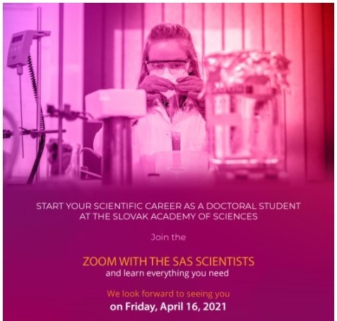 Leaflet promoting online meeting “ZOOM with the SAS scientists”