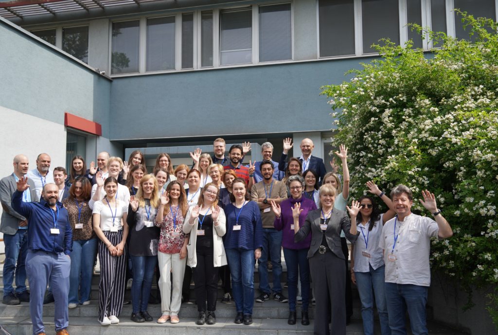 Group photo of the ZOE project meeting participants.