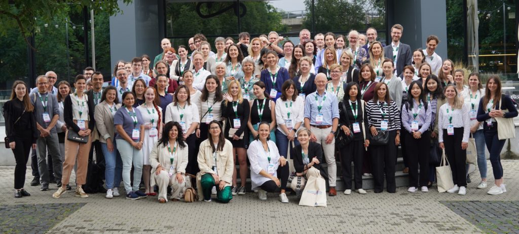 Group photo of EEMGS 2025 conference participants, Dr. Monika Šramková in the front row, first from the right.