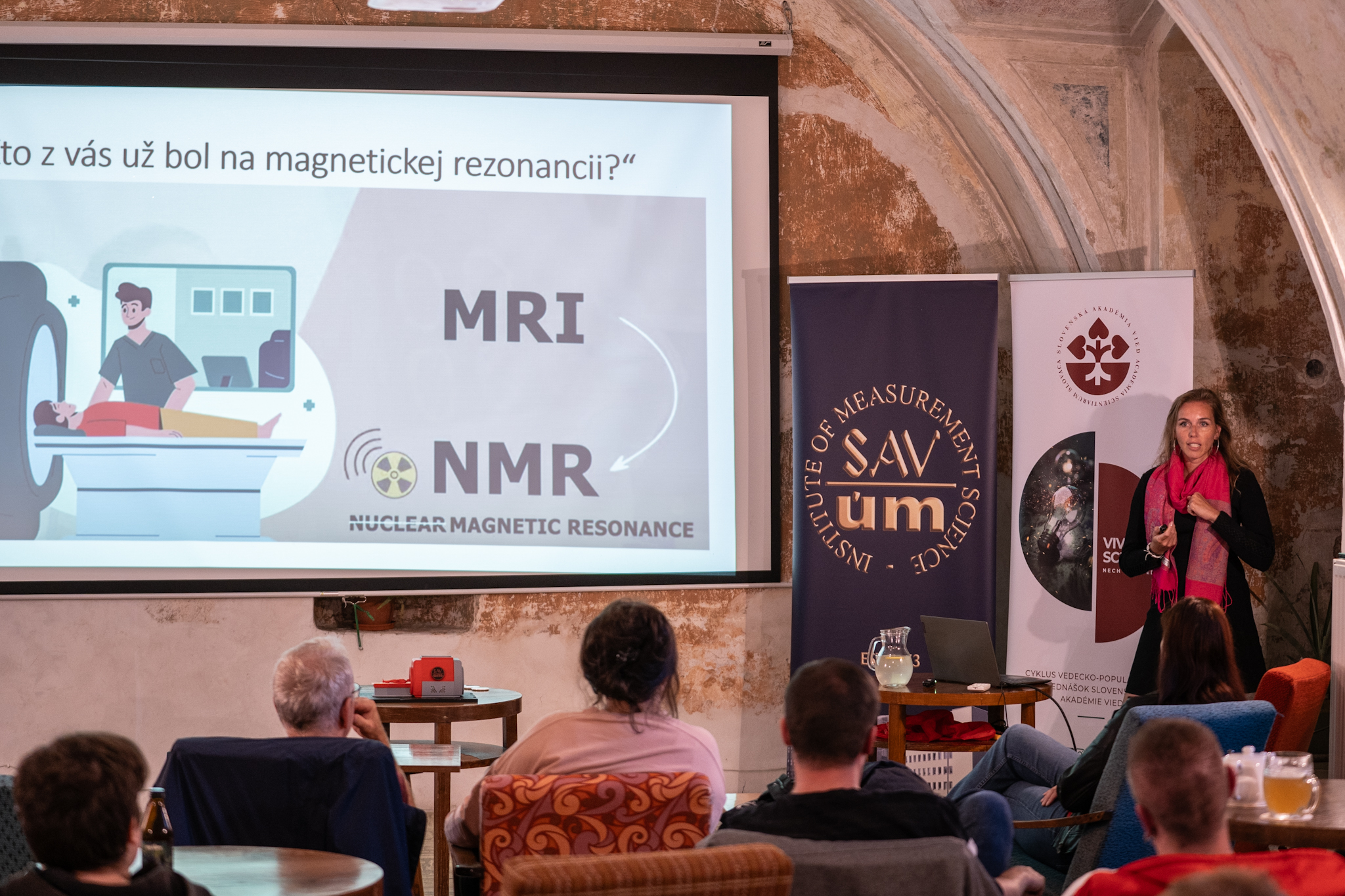 Radka Klepochová na prednáške Vivat Scientia! Nech žije veda!